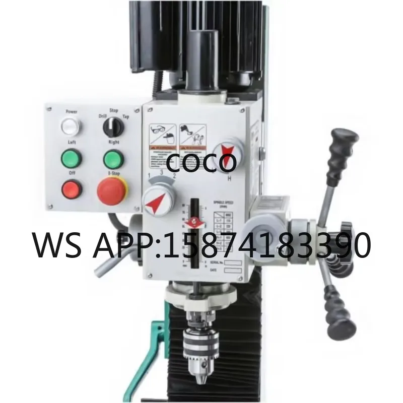 Gear Head Vertical Bench Mill Drill Machine, Small Integrated Milling & Drilling Equipment for Metal