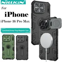 Nillkin for iPhone 16 Pro Max CamShield Armor Magnetic ProP Case Camera protection bracket Protection Shockproof Back Cover