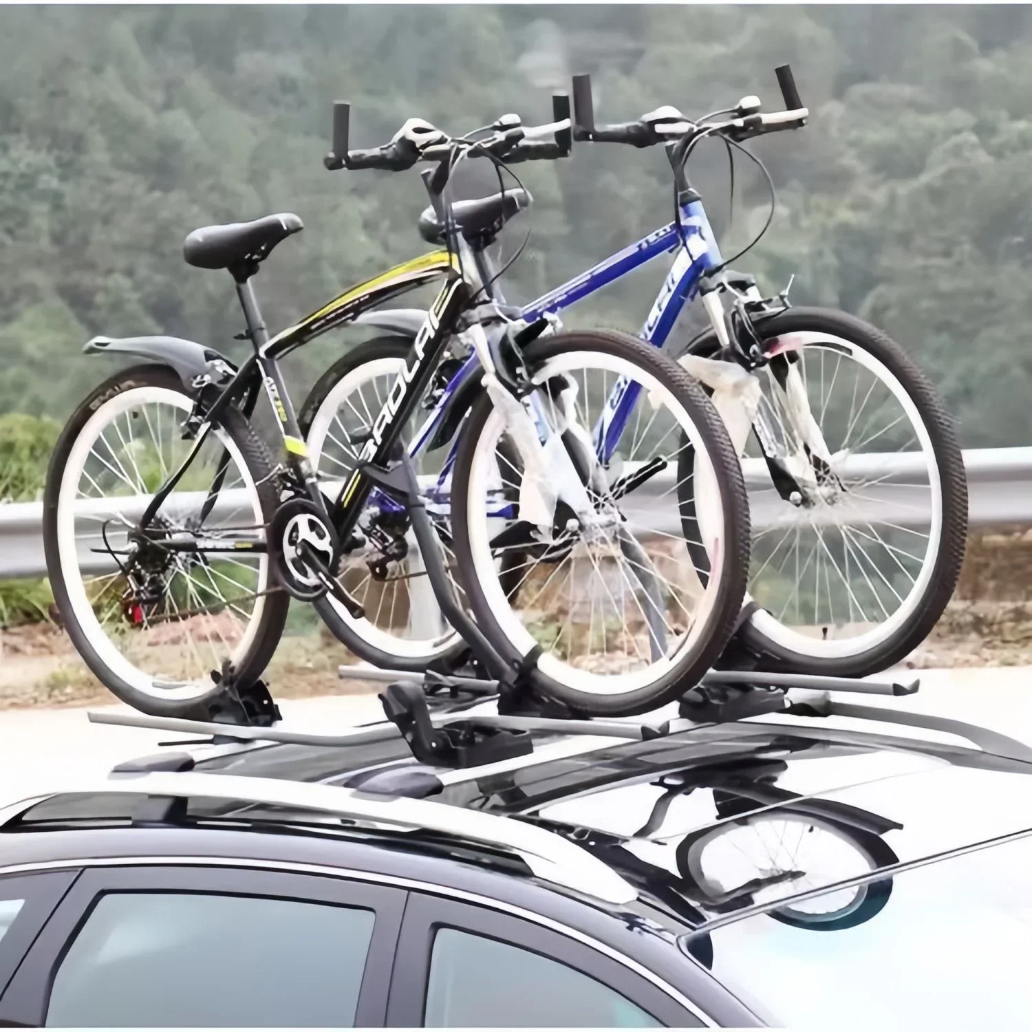 Roof Balancing Car Bicycle Fixing Frame Vehicle-Mounted Mountain Single Frame Aluminum Alloy Bike Rack Bicycle Carrier For Car view 5