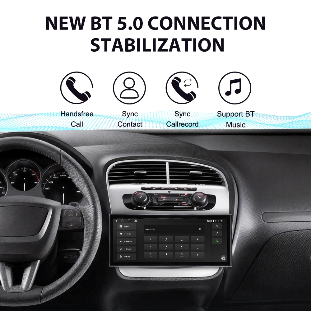For Seat Altea 2004-2015 15.8 Inch In-Dash Touchscreen Car Radio GPS Navigation Stereo Head Unit Accessorie Carplay Android Auto