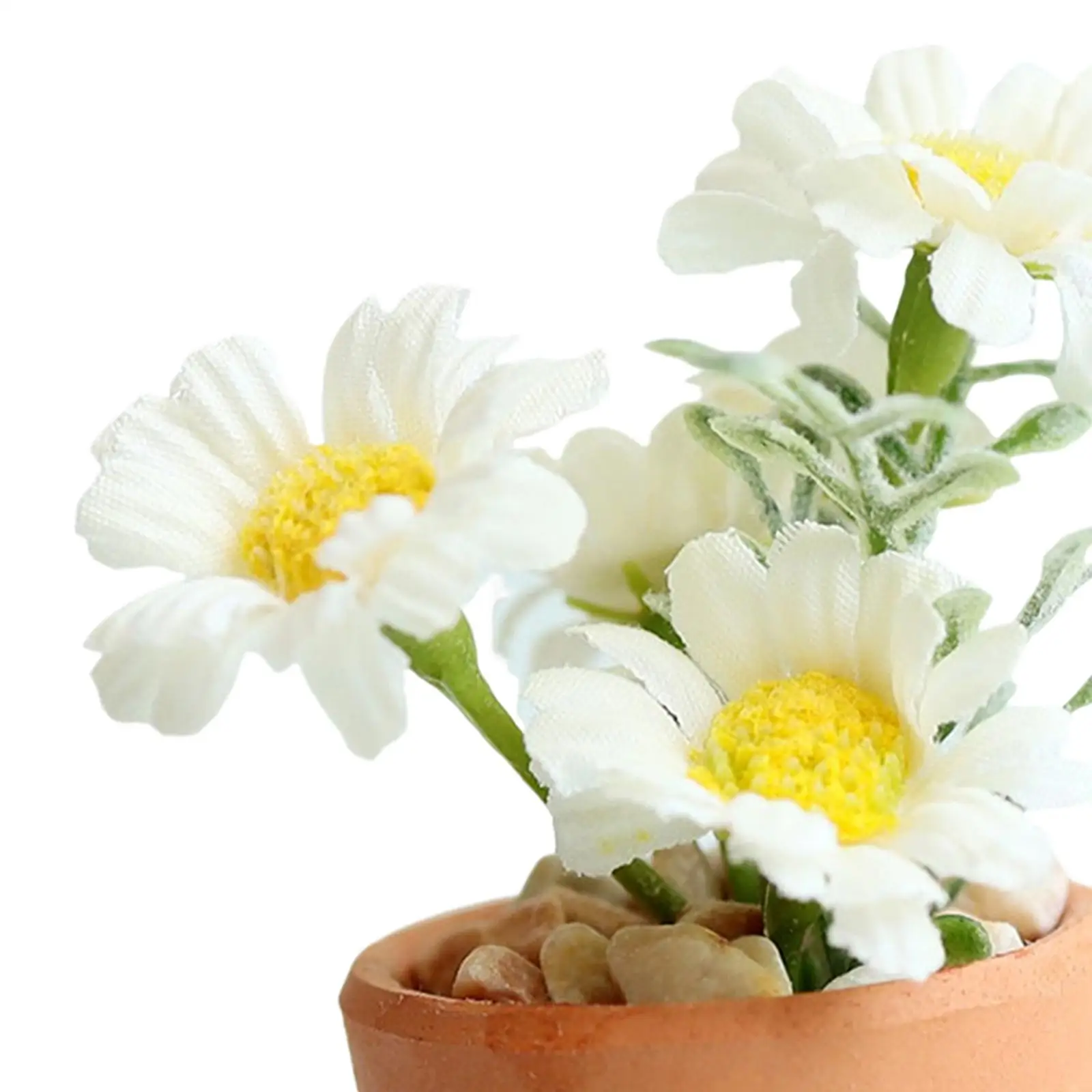 5x 1:6 escala casa de bonecas em vaso flores cena fada jardim sala micro paisagem móveis mini bonsai artificial modelo ornamentos