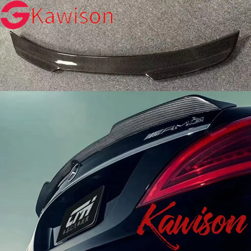 For Mercedes CLS Spoiler Cls Class W218 Carbon Fiber Rear Trunk Spoiler CLS 350 550 500 cls63 spoiler AMG Style Wing 2011 - UP