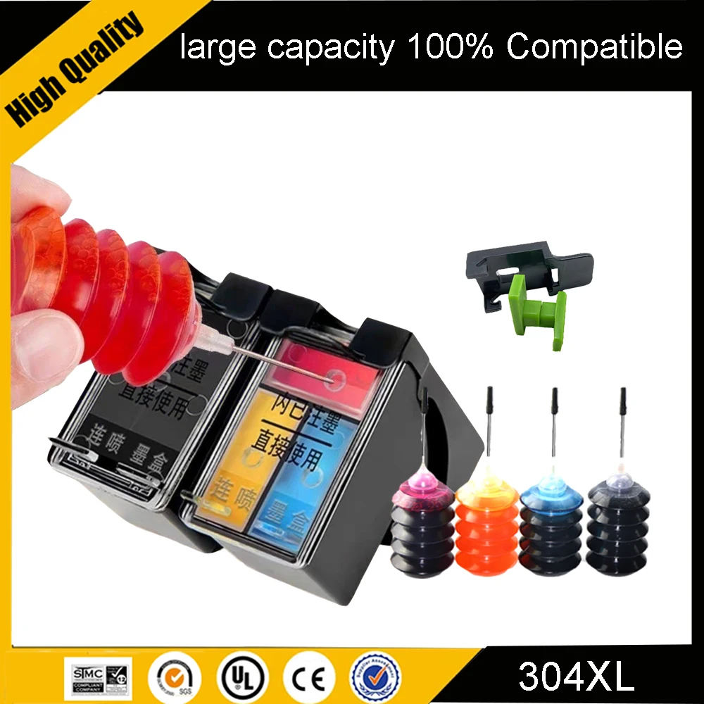 304XL Ink Cartriddge Replacement For HP 304 For HP304 XL Deskjet Envy 2620 2630 2632 5030 5020 5032 3720 3730 5010 Printer