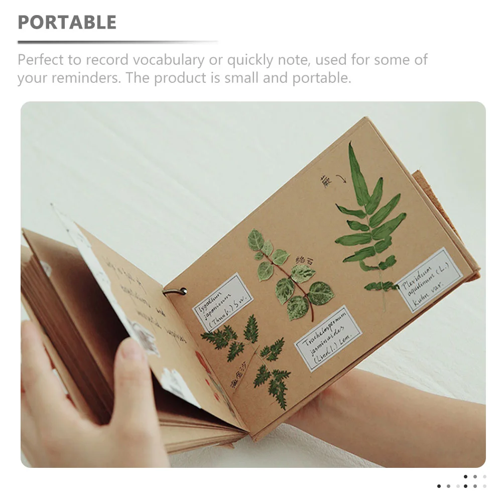 s High Durability Vintage Paper Notebook Blank Scrapbook Writing Book Schedule Notepad Grid Composition Planner Home