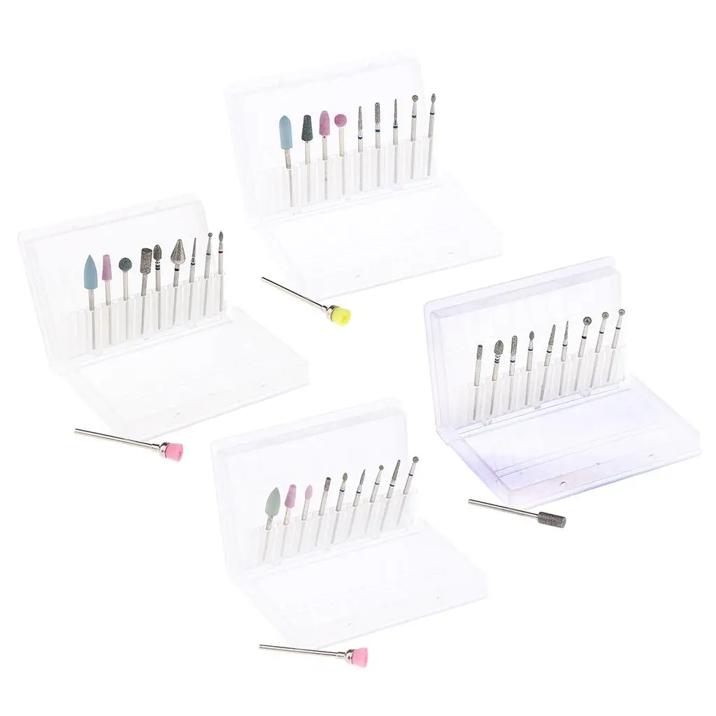 10x Pilniki do paznokci Frezarka Elektryczna do manicure Głowica szlifierska polerska Szczotka