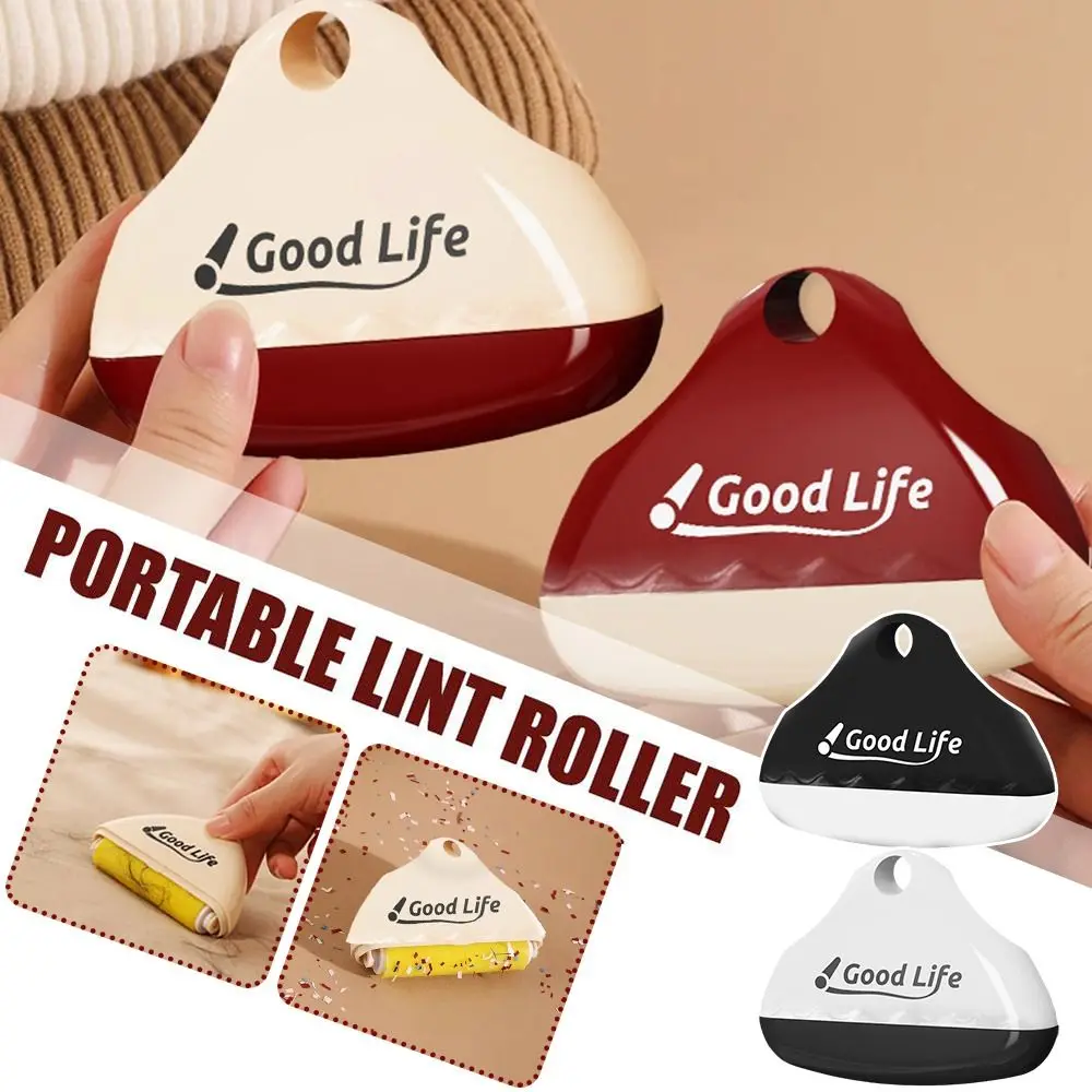 New Triangular Lint Roller Reusabl Sticky Lint Remover Mini Lint Roller Portable Pet Hair Remover