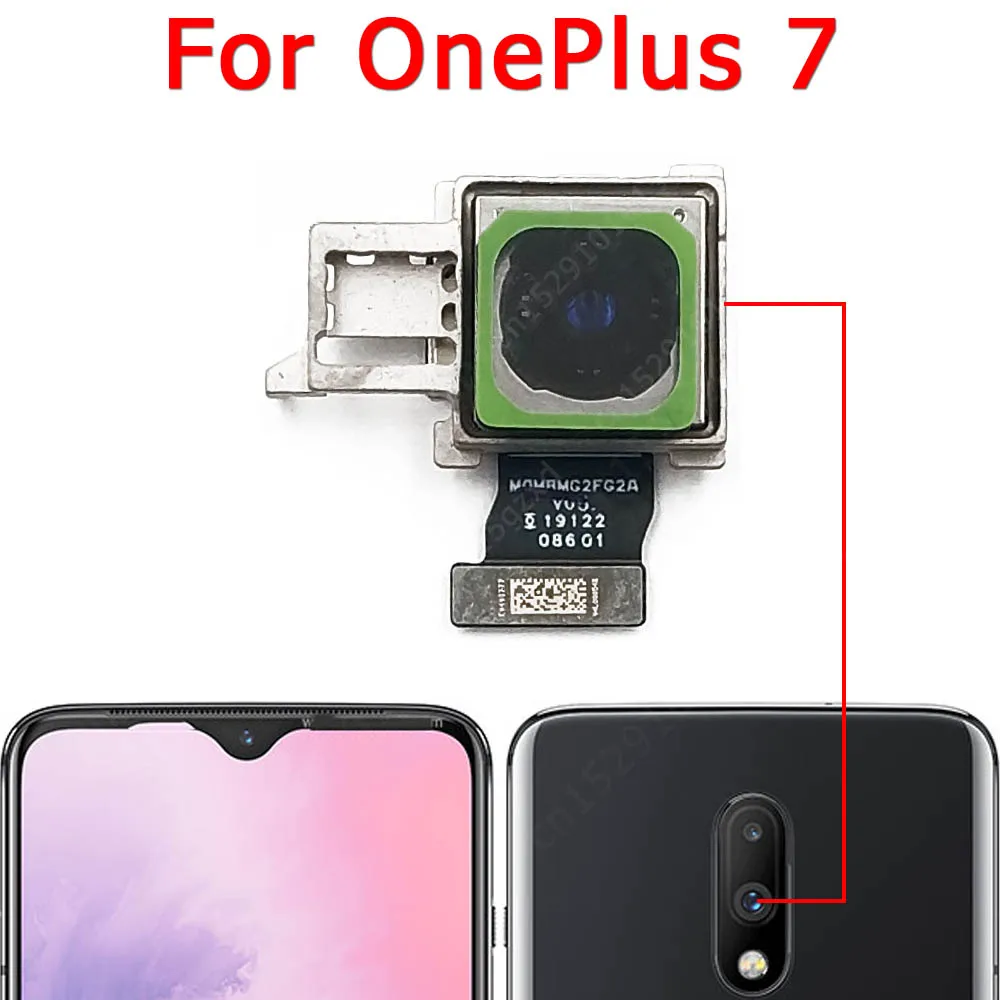 Big Facing Selfie Front Backside Camera Module For Oneplus 7 Pro 1+ 7T 5G One Plus Back View Rear Camera Spare Parts Flex Cable