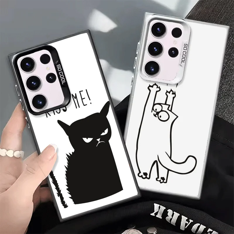 Cat Footprint Funny Scratch Paw Cute Shockproof Phone Case for Samsung Galaxy S26 Edge S25 Ultra S24 FE S23 Plus S21 Cover Anti