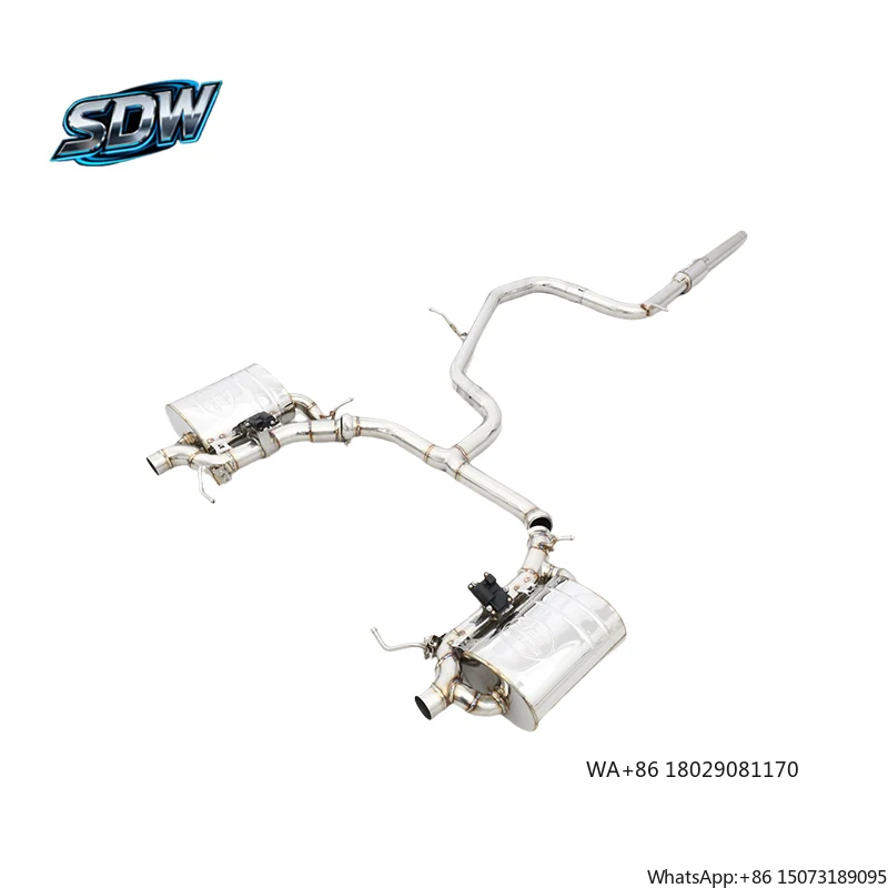 

Полная выхлопная система Valvetronic Catback из нержавеющей стали SS304 для модифицированных автомобилей CC GTI