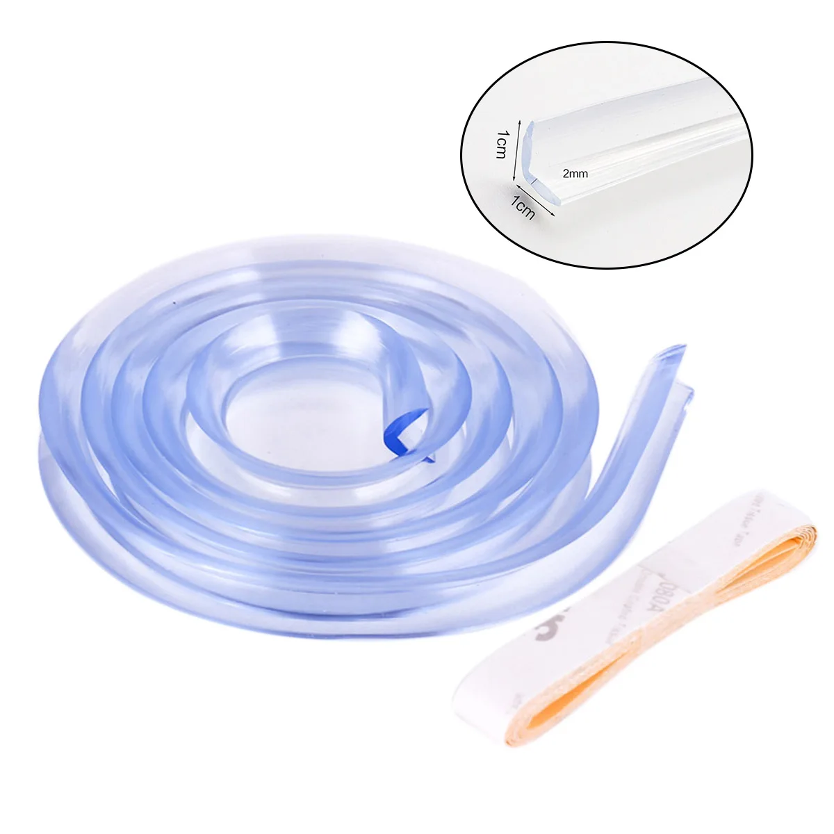 

2pcs Baby Proof Edge Protector Bumper Strip Kids Coffee Table Pad Child Safety Silicone Corner Furniture Protection