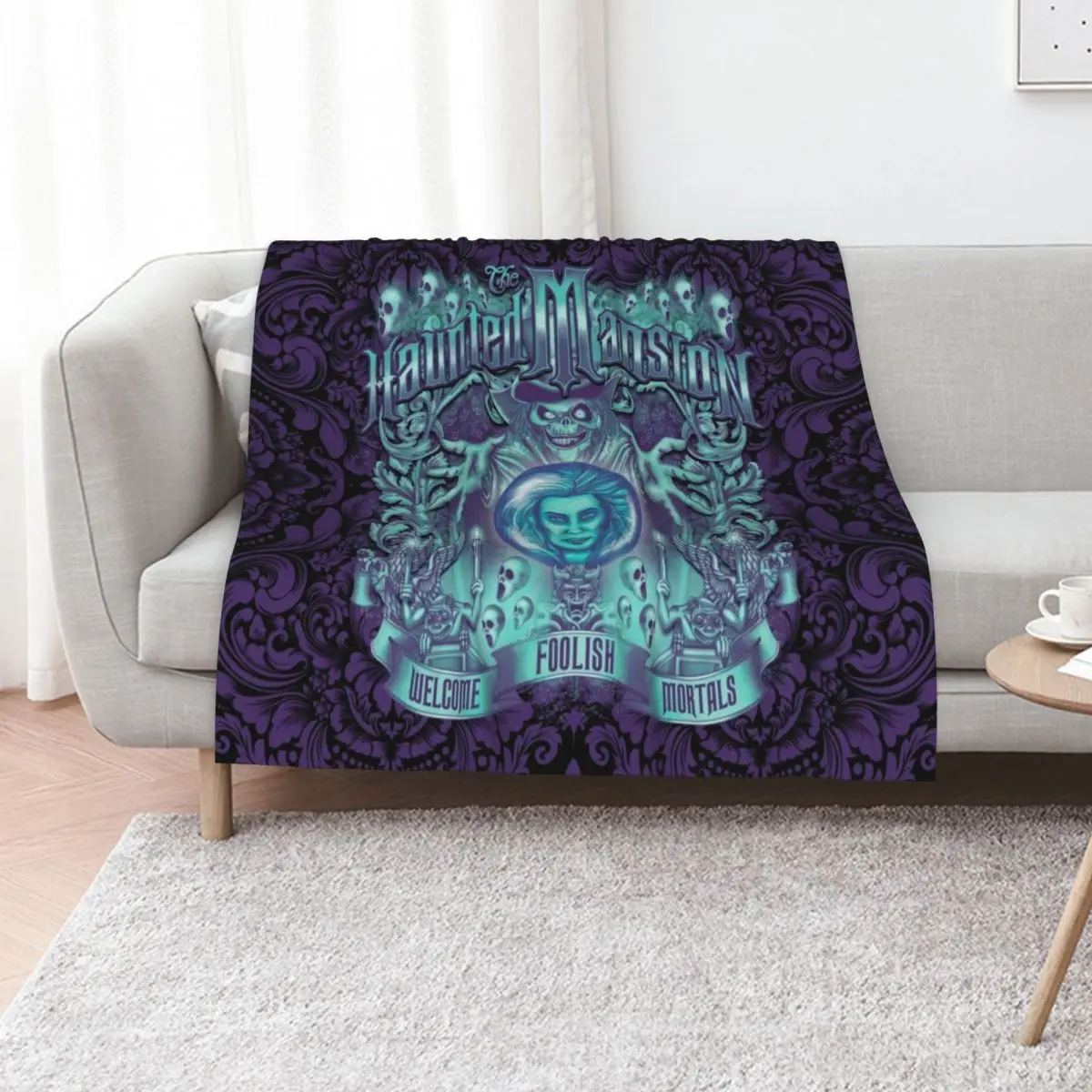 Haunted Mansion ornate design Throw Blanket Quilt Loose Soft Big Luxury Brand Personalized Gift Blankets