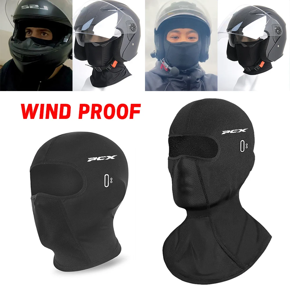 

For HONDA PCX125 PCX150 PCX160 PCX 125 150 160 2013 - 2024 Moto Scarf Hat Balaclava Cycling Full Face Mask Warm Outdoor Sports