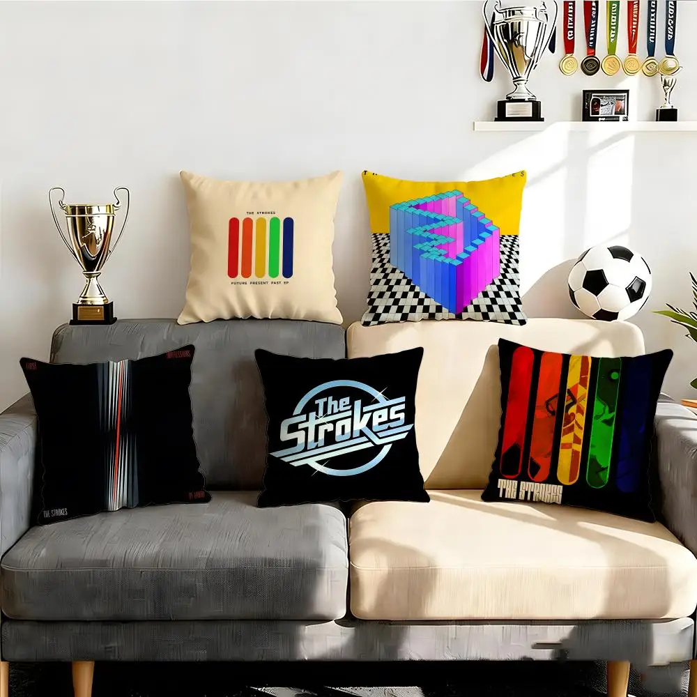 

Набор чехлов для подушек The Strokes, 4 шт., 50x50, 45x45, 40x40, декоративные наволочки для дивана, домашний декор