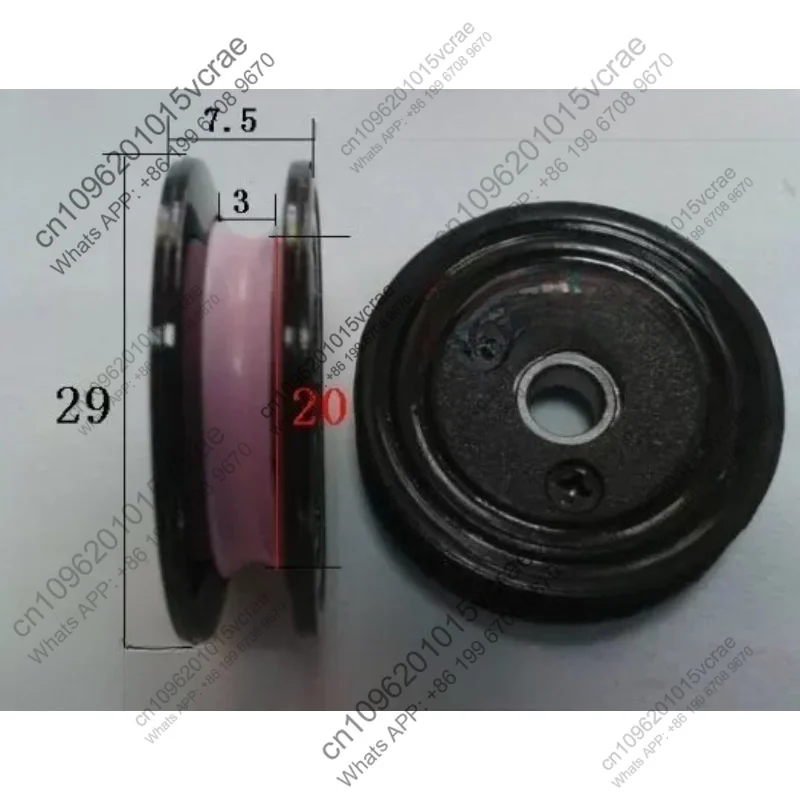 2pcs wire passing wheel combined wire wheel 1002 outer diameter 29 thick 7.5 holes 4 and 5