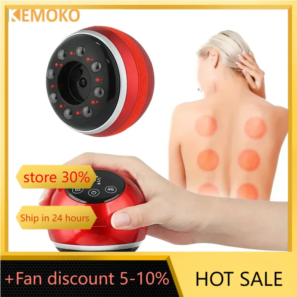 

Electric Vacuum Cupping Skin Scraping Massager EMS Anti Cellulite Magnet Therapy Guasha Scraping Fat Burner Slimming Massage