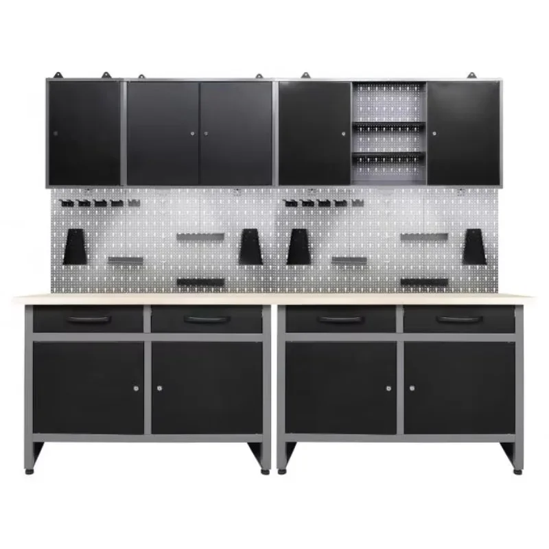 

JZD izable Steel Workbench Tool Cabinet Wall Mounted Pegboard Panel Garage Locker Tool Box Chest with OEM Support