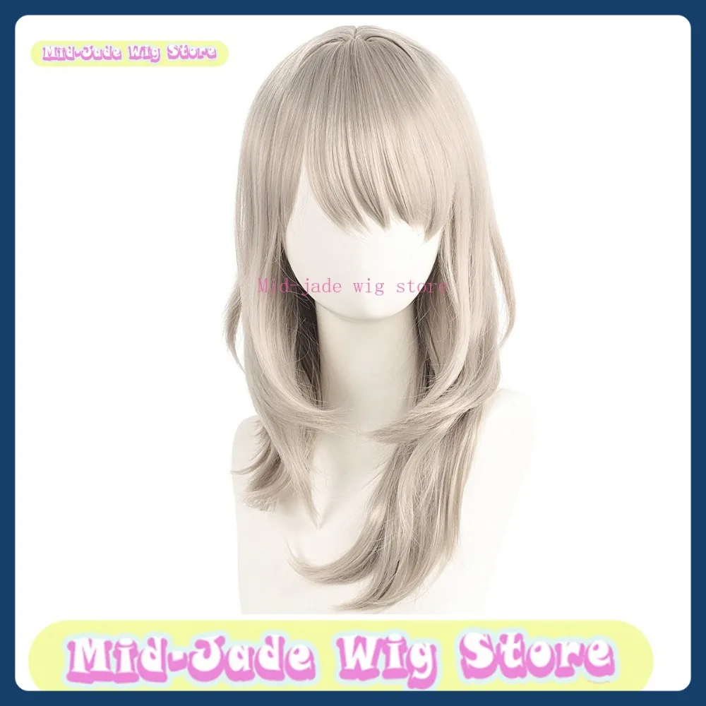 منتصف اليشم شعر مستعار مخزن الفتيات الفرقة CryHeyuan الخشب الخوخ العطر شعر مستعار تأثيري أنيمي لعبة لعب الأدوار هالوين زي الدعائم #2