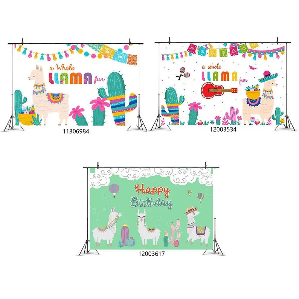 

Energetic and Cute Alpaca Cactus Birthday Party Kids Birthday Party Decor Photography Background PropsFor Photo Studio