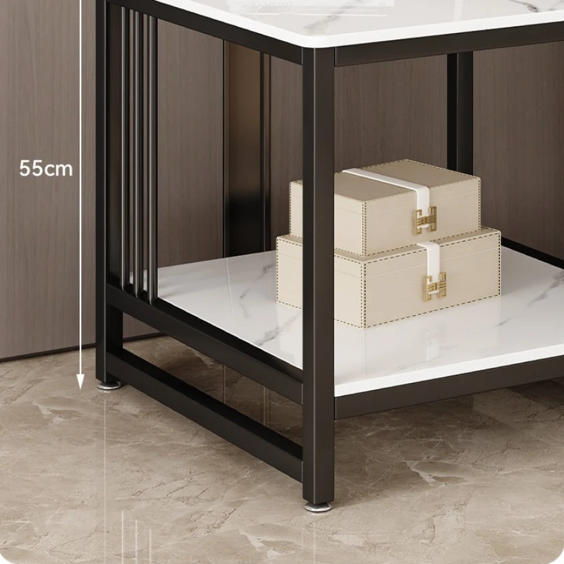 Small tables by the edge of the rock slab Sofa side cabinet tea water cabinet Living room bedside table storage rack 테이블