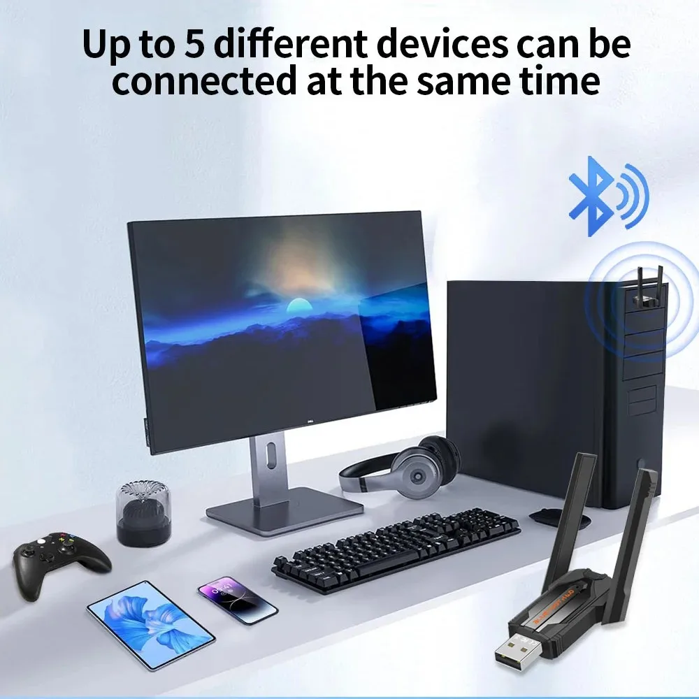 USB Bluetooth ドングル アダプター Bluetooth 6.0 アダプター Bluetooth レシーバー & トランスミッター PC キーボード/マウス/ヘッドフォン/スピーキング用 ,USB Bluetooth Dongle Adapter Bluetooth 6.0 Adapter Bluetooth Receiver & Transmitter for PC Keyboard/Mouse/Headphone