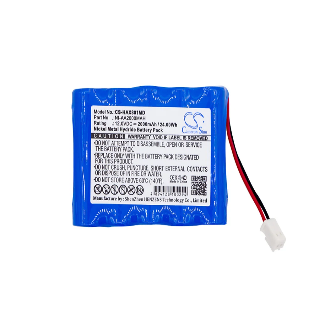 

Медицинская батарея для HUAXI NI-AA2000MAH HX801 LK-003 Ni-MH 12,00 V 2000mAh/72,40 WH Green 51,70X29,20 X мм камера sinорган