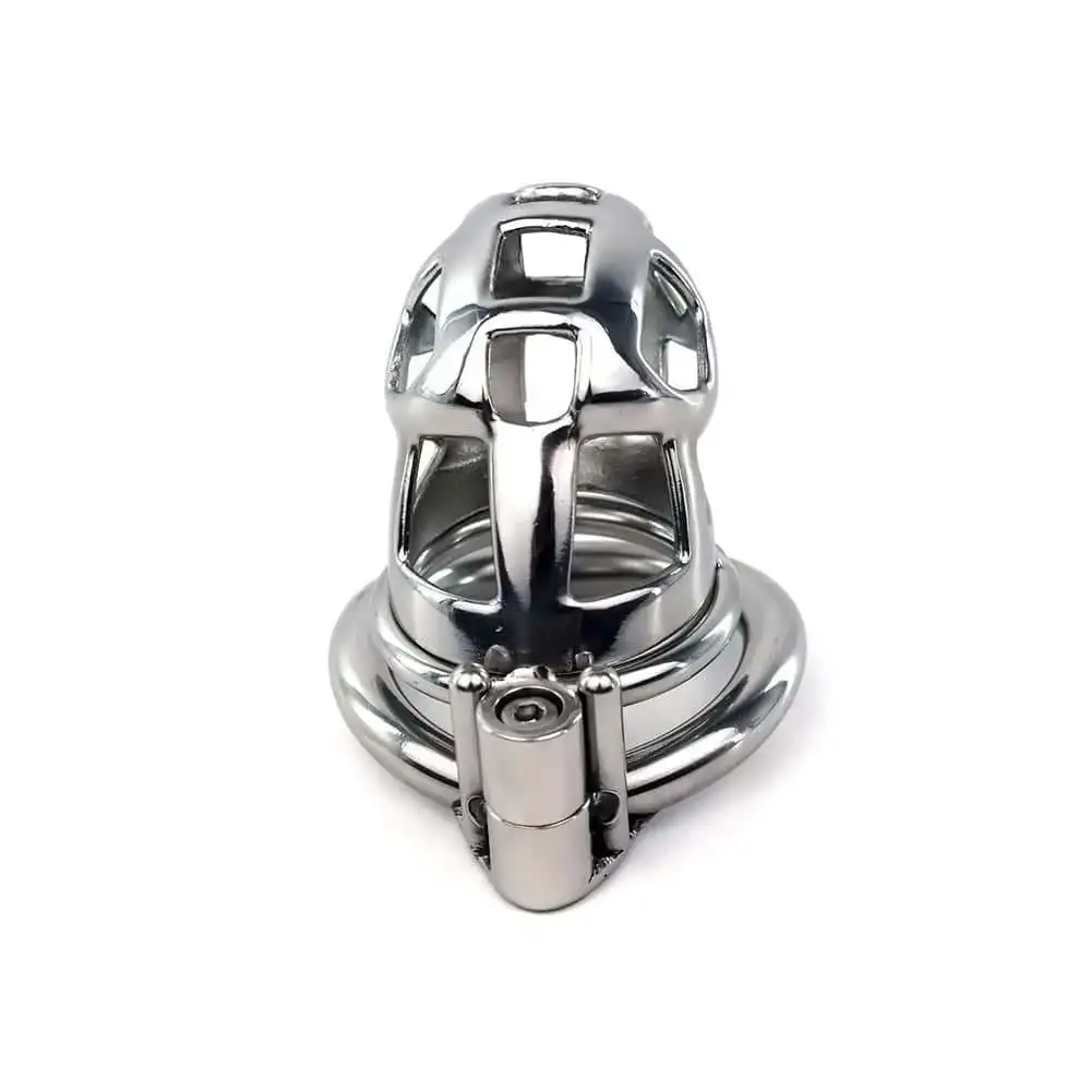 SXM New Mamba Metal Chastity Cage Devices Penis Lock Penis Cage Cock Rings Men Cuckold Lockdown Bird Adult Sex Toys For Me view 6