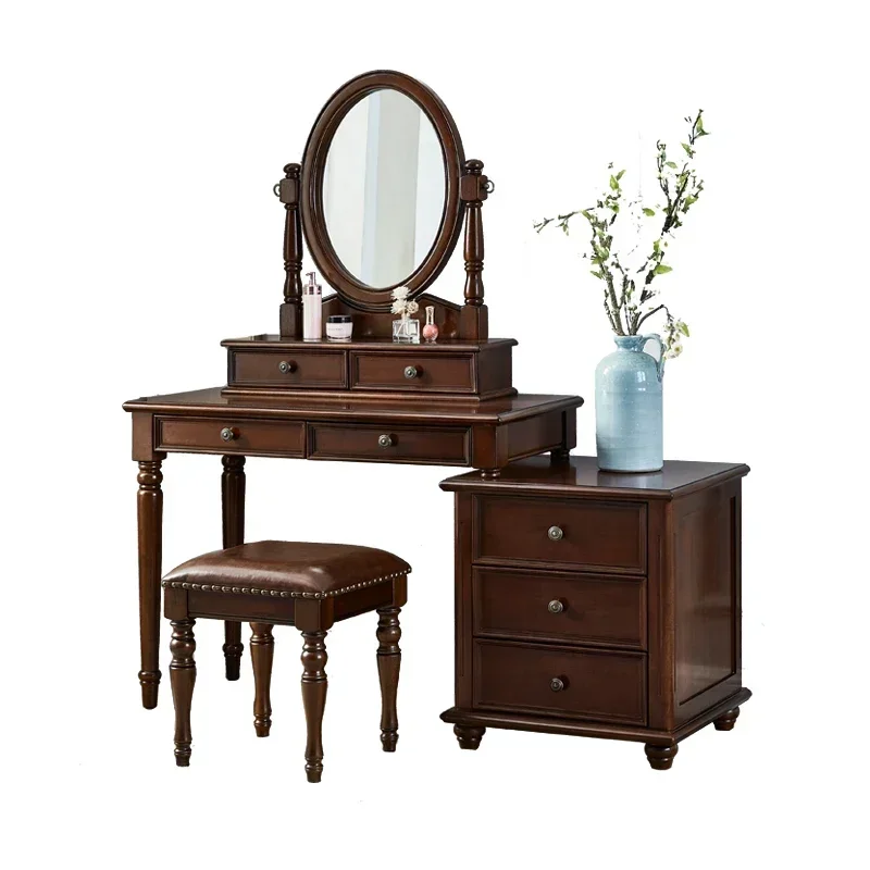 Wood Dressing Table 2020 New Hot Sale Solid Cabinet Bedroom Furniture Dresser Home Furniture Wood Color