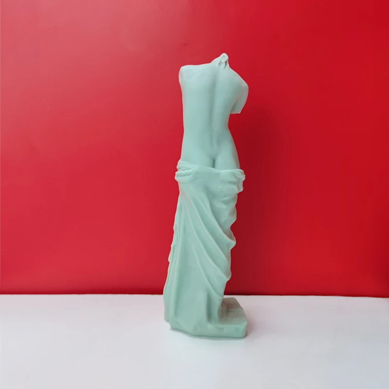 Ins European Large Broken Arm Goddess Venus Scented Candle Silicone Mold Handmade DIY Plaster Indoor Decoration Mold