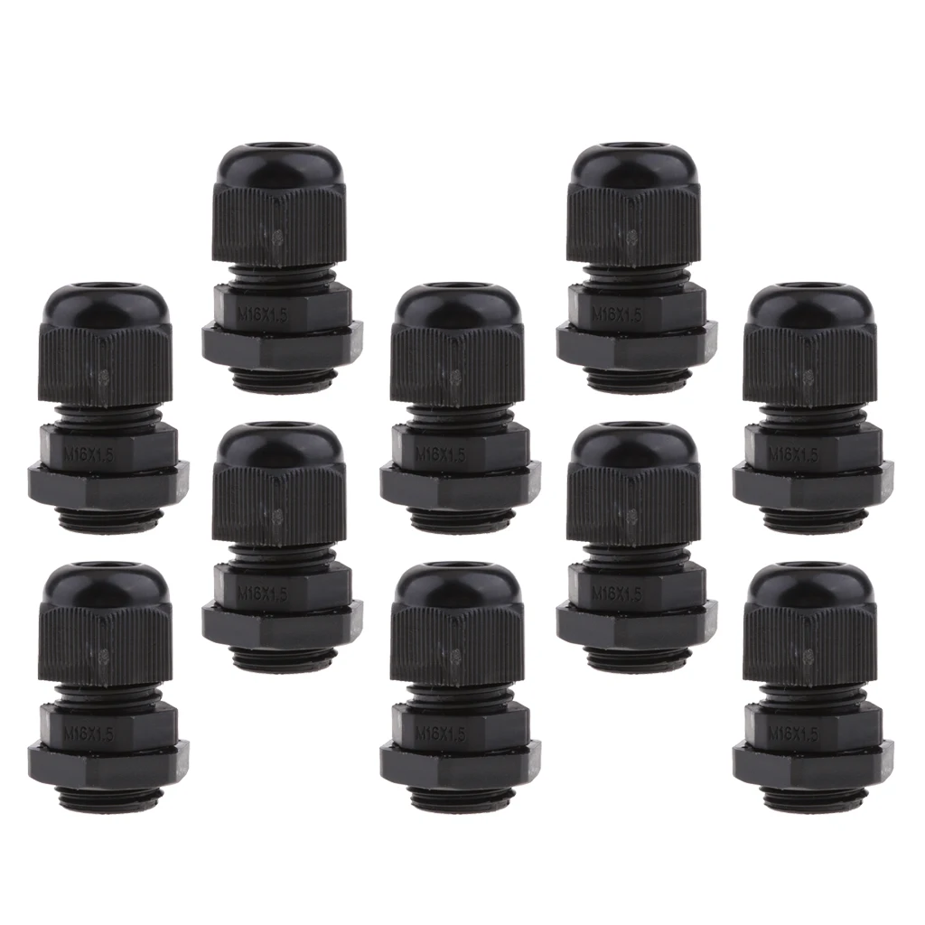 Cable Glands Waterproof Nylon 66 Stuffing Gland Joint IP68 Dust-proof Cable Fixing Kit for Marine and Outdoor Projects