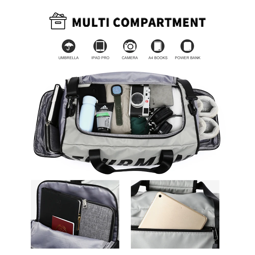 2024 Oxford borsa da viaggio da uomo borsa da viaggio Tote borsone personalizzato impermeabile durevole moda di grande capacità per gli sport