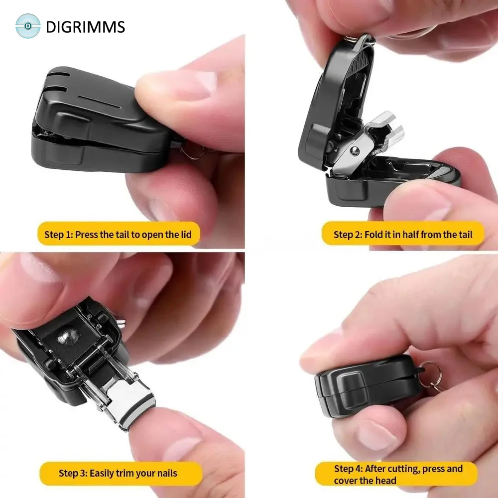 The Travelling Party is ecstatic! Mini folding nail clippers, palm sized without taking up space, with full sharpness