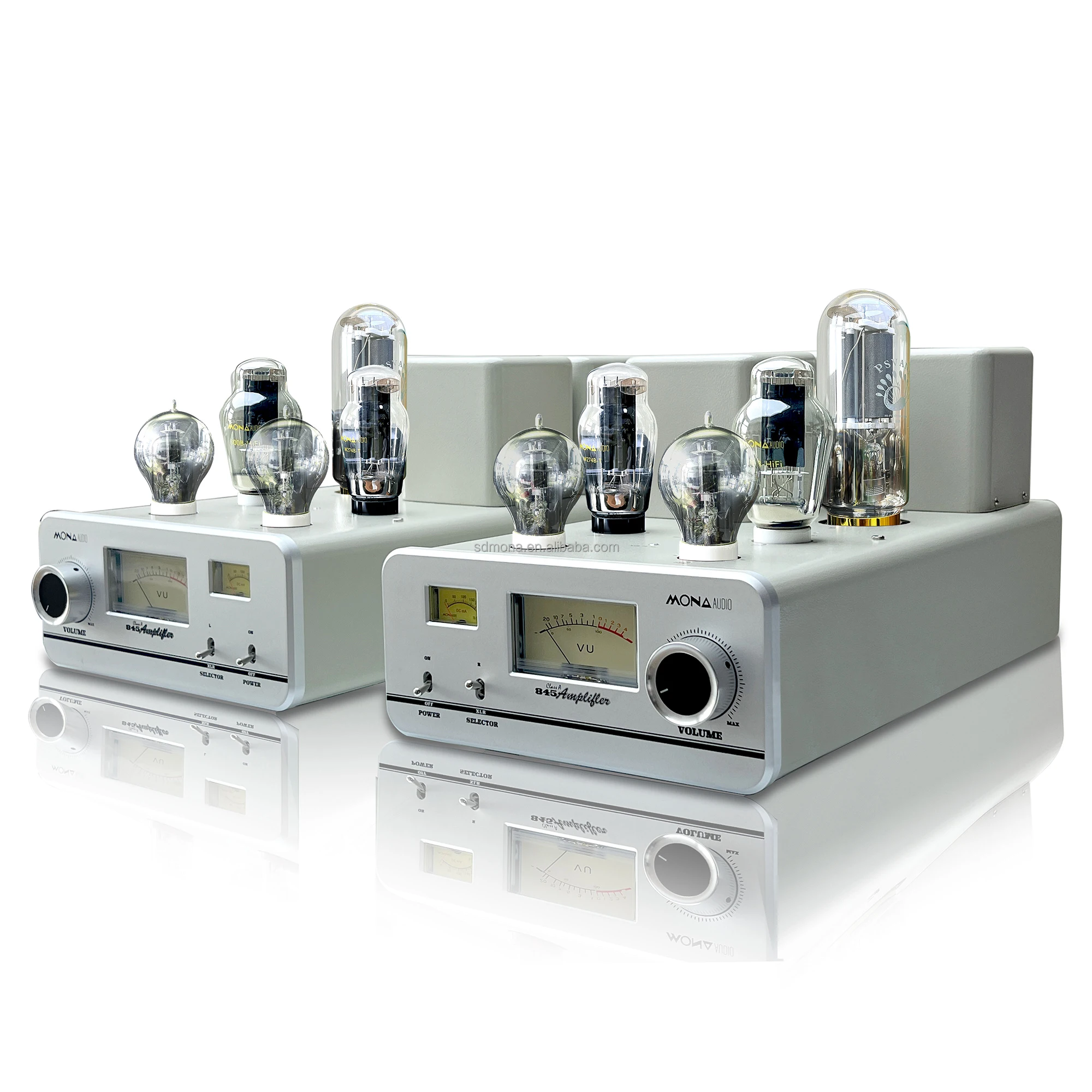 Queenway High-end 2.0-Channel Home Audio Amplifier Aluminium Chassis Digital Audio Hi-Fi Network Streaming Balanced Inputs