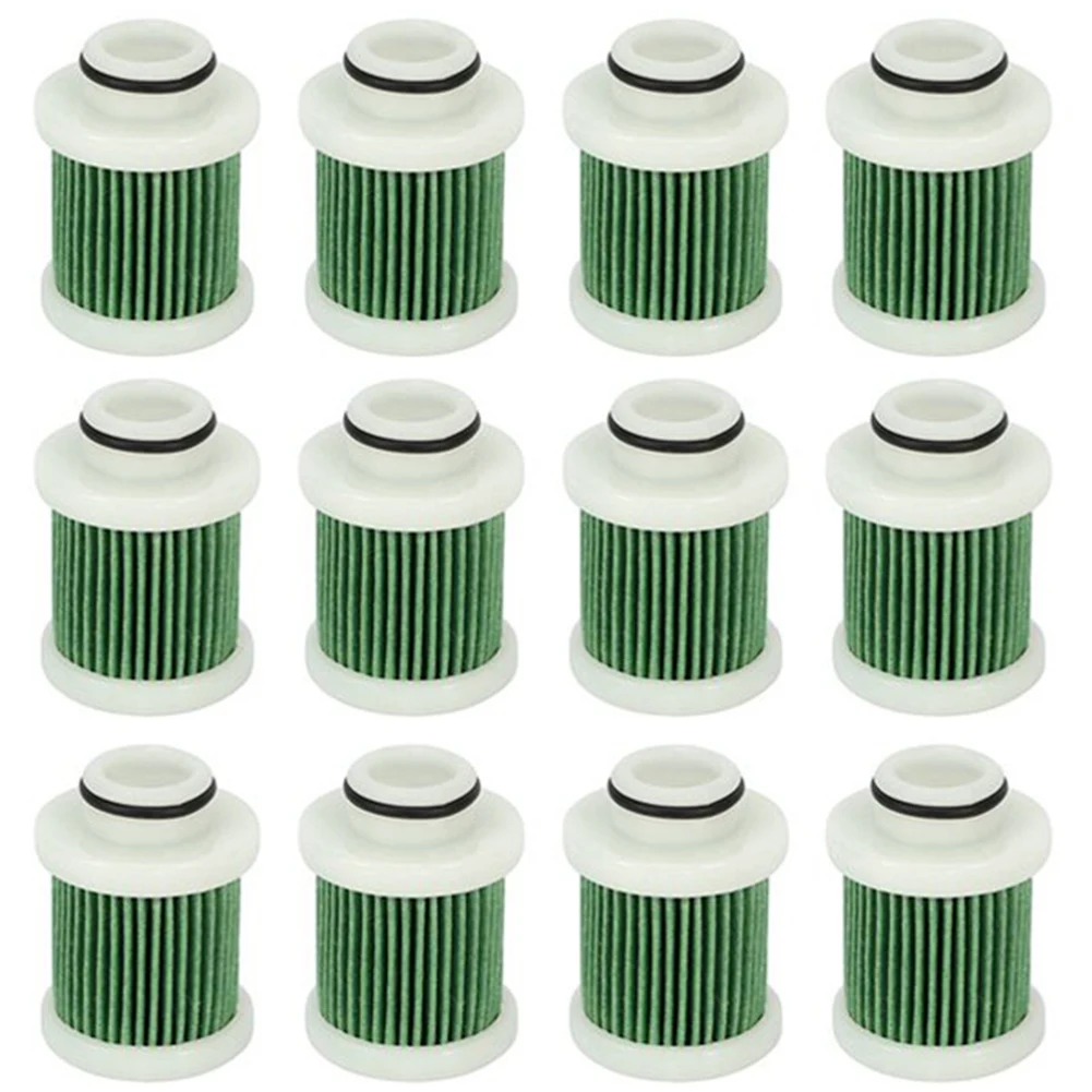 12Pcs 40-115Hp 4-Stroke Fuel Filter for Yamaha F40A F50 T50 F60 T60 Engine Marine Outboard Filter 6D8-WS24A-00