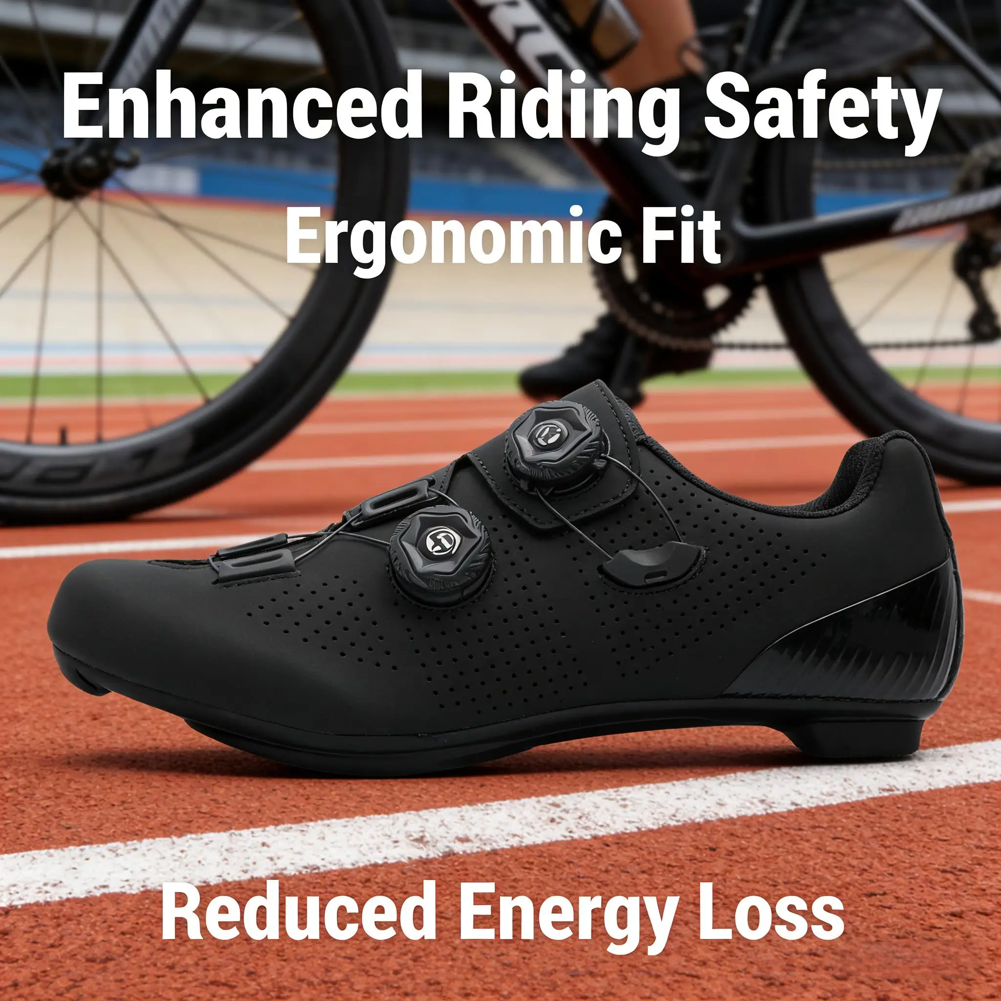 

Мужская уличная профессиональная велосипедная обувь, легкая нейлоновая подошва, дышащий верх для гонок, внедорожная обувь, бутсы для гонок на шоссейном велосипеде SPD