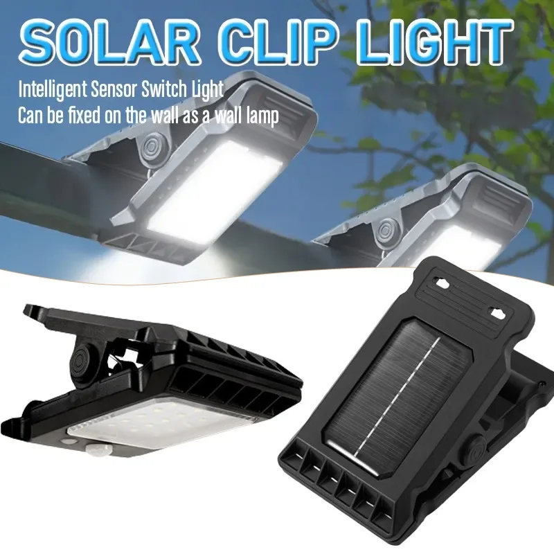 Premium Solar LED Garden Clip Lights Outdoor Waterproof Motion-Activated Wall Decor for Elegant Yard Patio Landscape Lighting