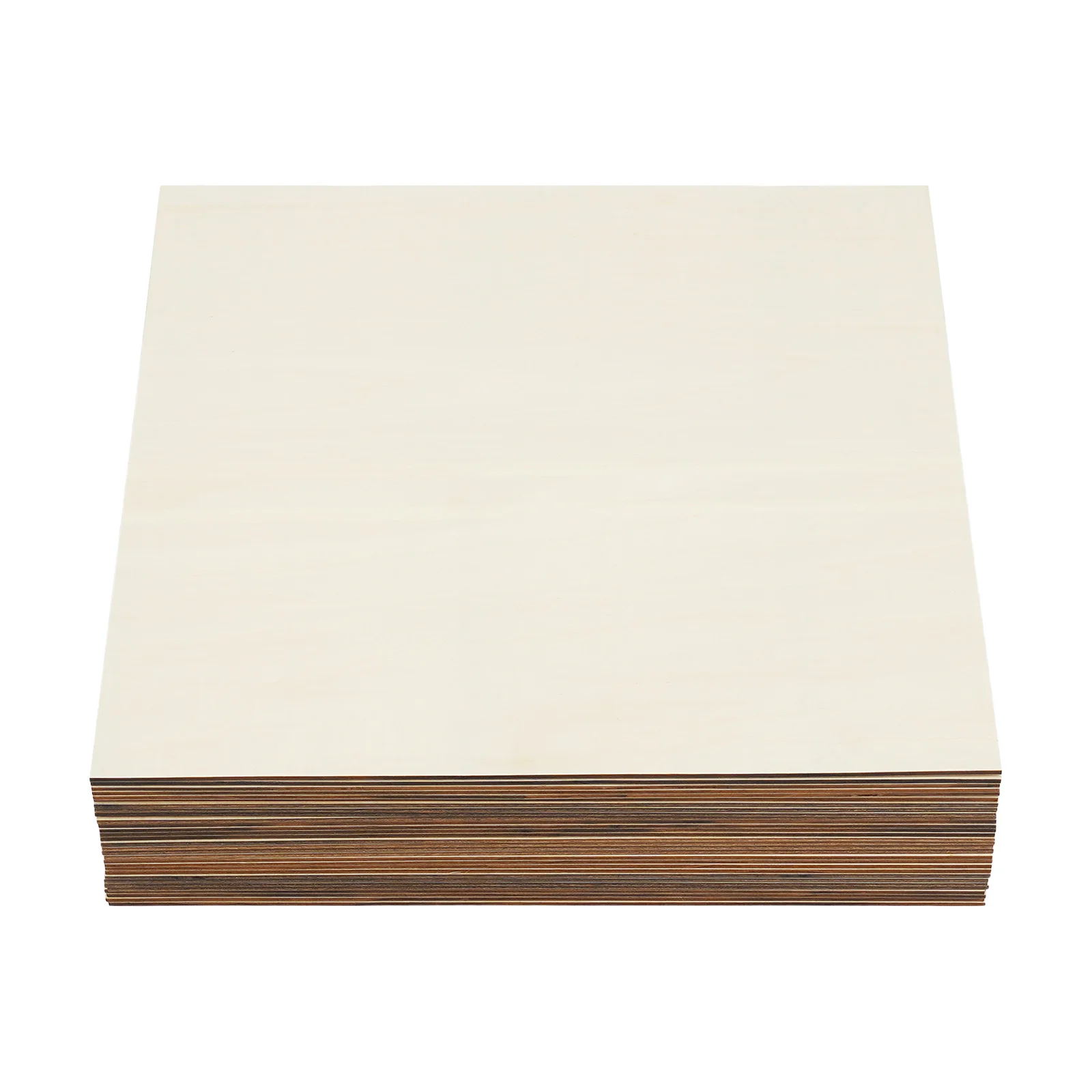 30 pièces de contreplaqué carré vierge en bois de tilleul, 40x40x0,27 cm, planches pour projets de bricolage, vernissage, décoration