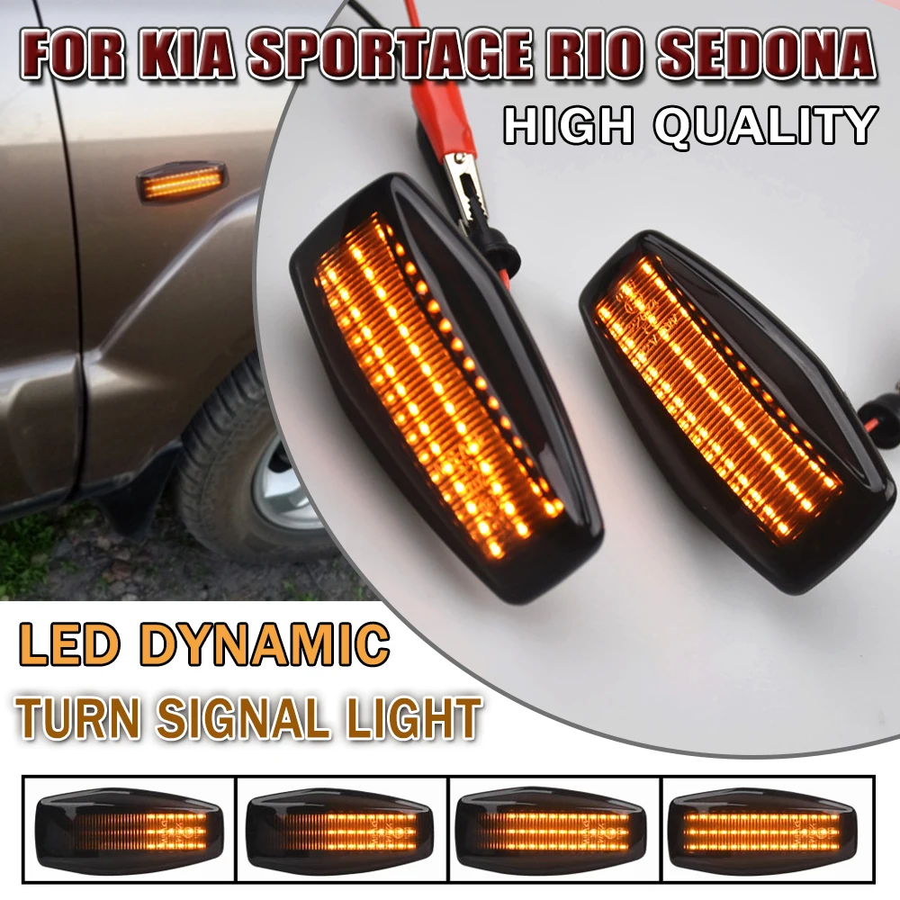 

For Hyundai Elantra XD i10 Getz Sonata XG Tucson Terracan Coupe LED Dynamic Side Marker Sequential Turn Signal Light