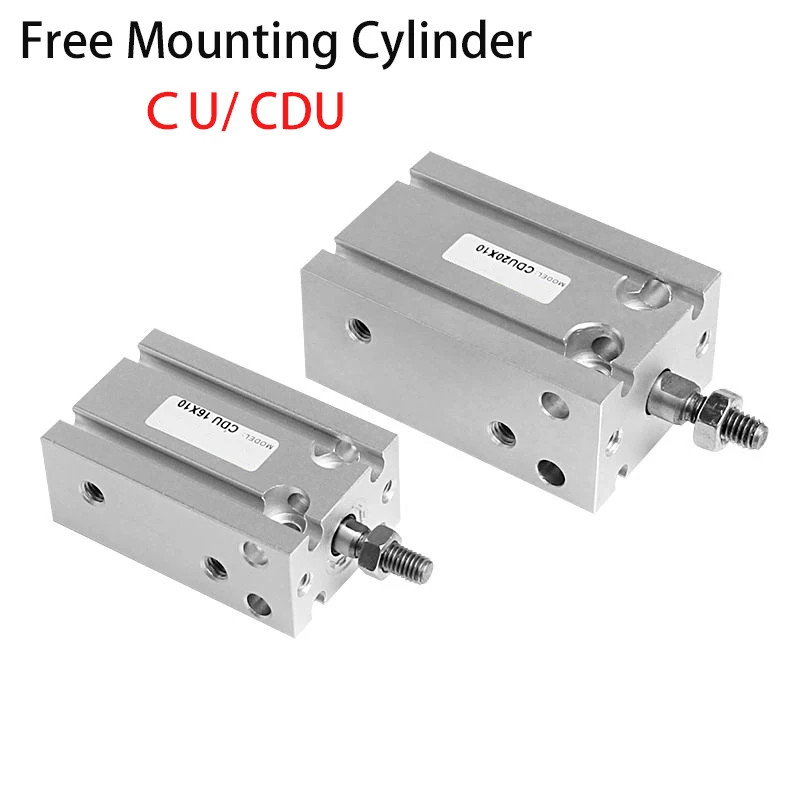 Pneumatic Free Installation Cylinder CDU6 CDU10 CDU16 CDU20 CDU25 CDU32 stroke 5-50mm Double Acting Built-in Magnet SMC Type CDU