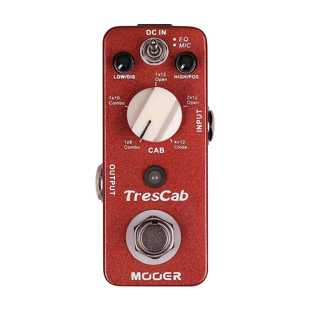 

MOOER TresCab Guitar Effects Pedal Digital Cabinet Simulation True Bypass Full Metal Shell Electric Guitar Parts Nifty Durable