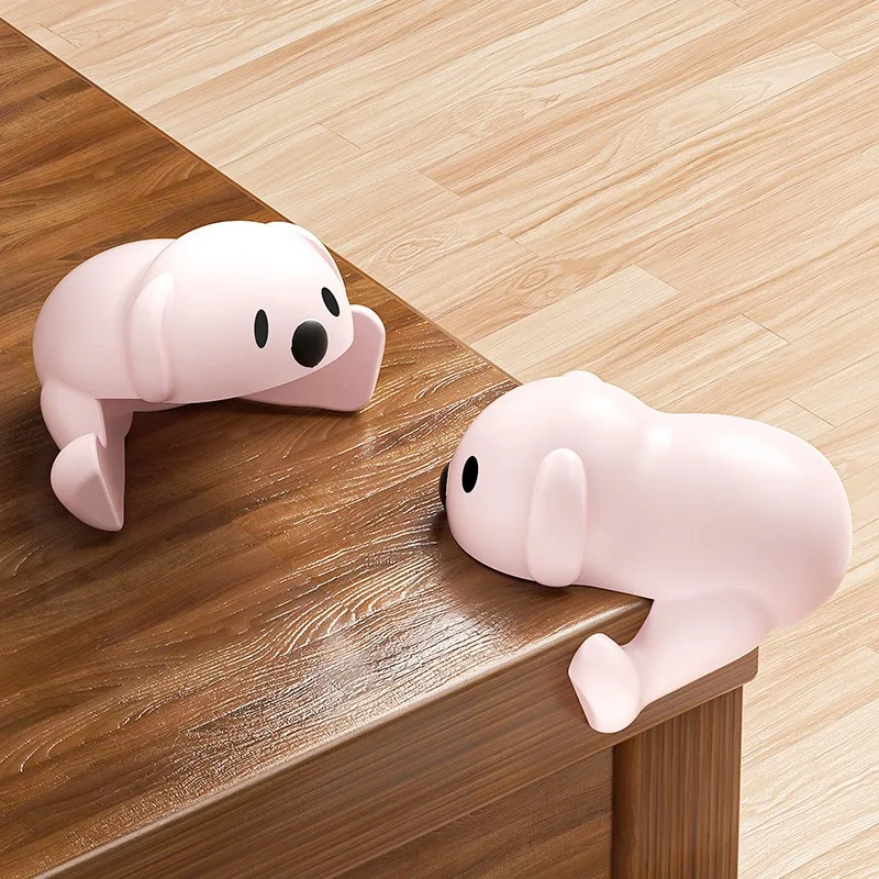 Juego de protectores de mesa de seguridad para bebés y niños, almohadilla suave de borde de mesa, protección de seguridad para el hogar, perro de