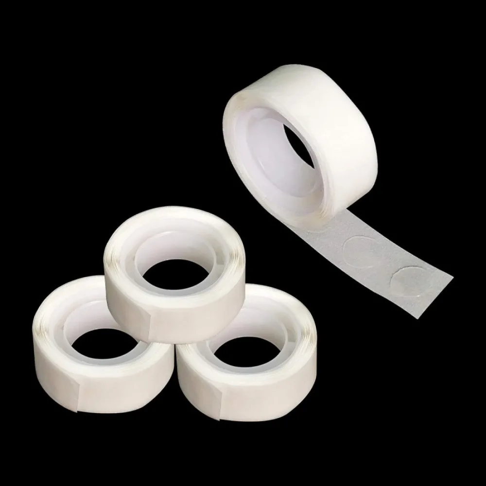 2 Rolls Balloon Dot Glue Tape, Clear Removable Double Sided Round Adhesive Dots, Non-Marking Sticky Dots for Balloons Wedding Birthday Party Decor Photo Frame Craft DIY