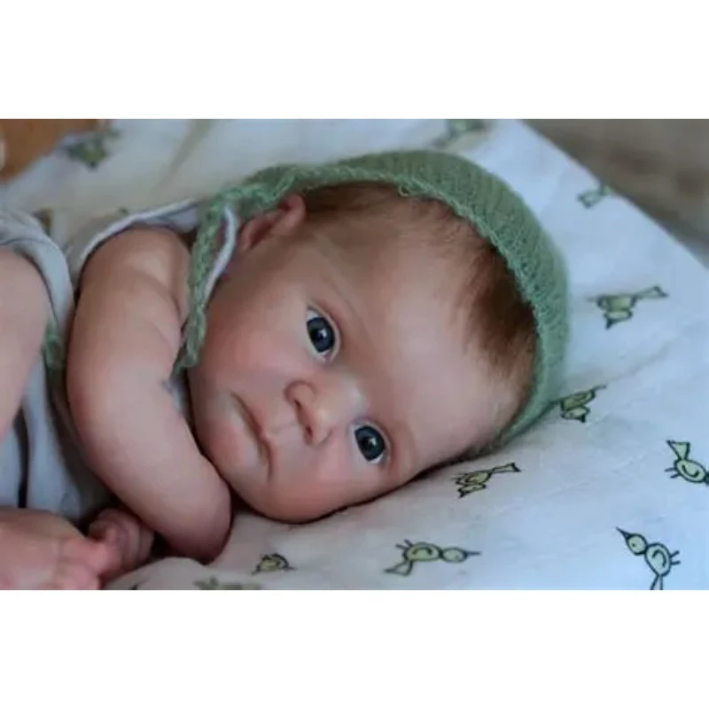 

20inch Reborn Doll Kit Ducklin Lifelike Fresh Color Unfinished Doll Parts with Body and Eyes Bebe Reborn Kit
