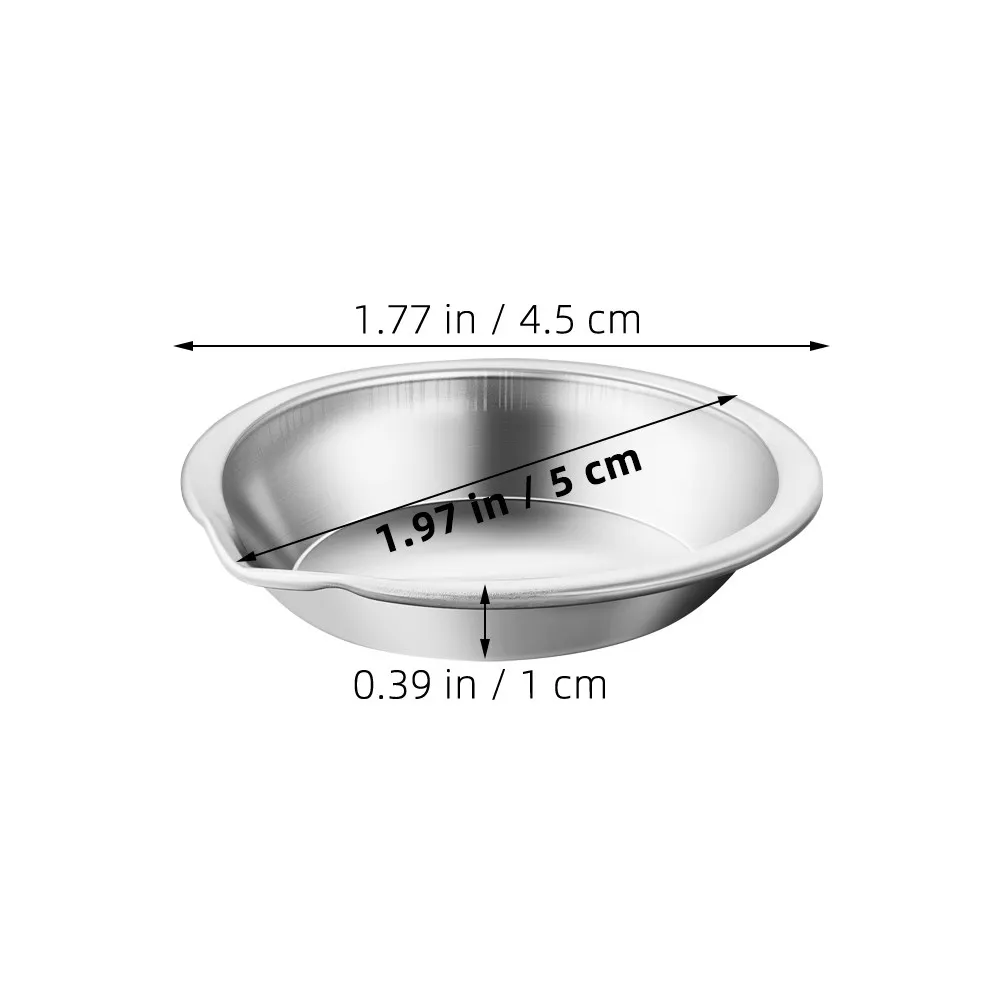 10Pcs Paint Palette Stainless Steel Mini Mixing Tray for Oil Watercolors Craft Art Paint Tray Supplies Metal Watercolor Palette