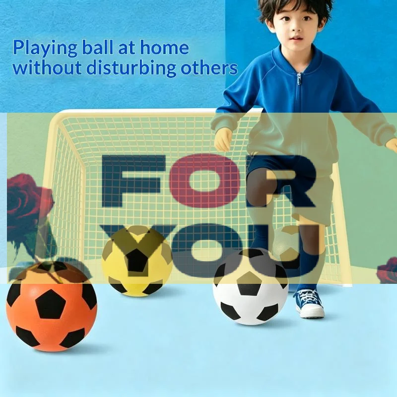 【OD】18cm Bouncing Mute Ball Toy Indoor Silent Basketball Baby Toy Silent Soft Soccer Ball Bounce Basketball Child Sports Games