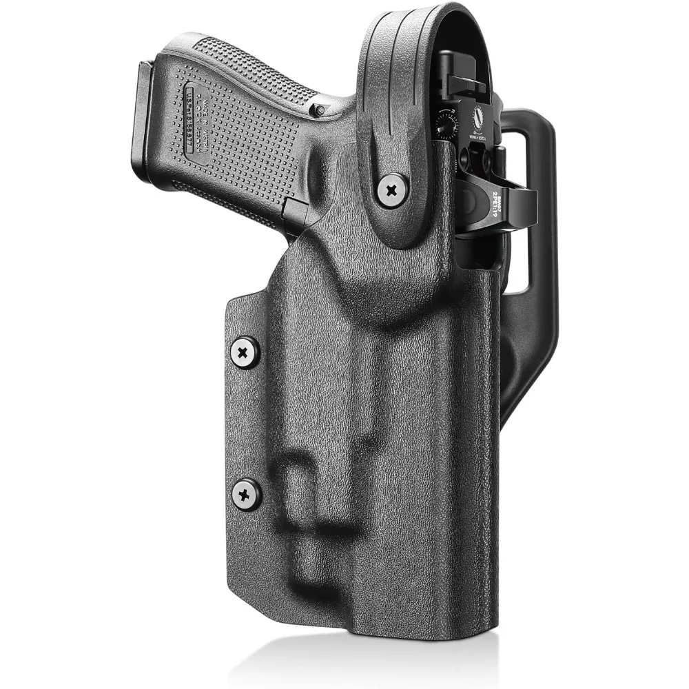 For Glock 17/19/34 Gen3-5 /19X/44/45 with TLR-7 X/TLR-7 HL-X/TLR-7A/ TLR-8A /TLR-8 X,Thumb Release Light-Bearing Kydex,2.0