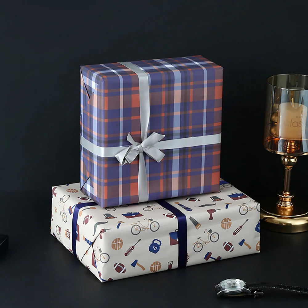 Men'S Gift Paper Versatile Holiday Craft Paper 50x70cm Gift Paper 80g For Holiday Father'S Day Party