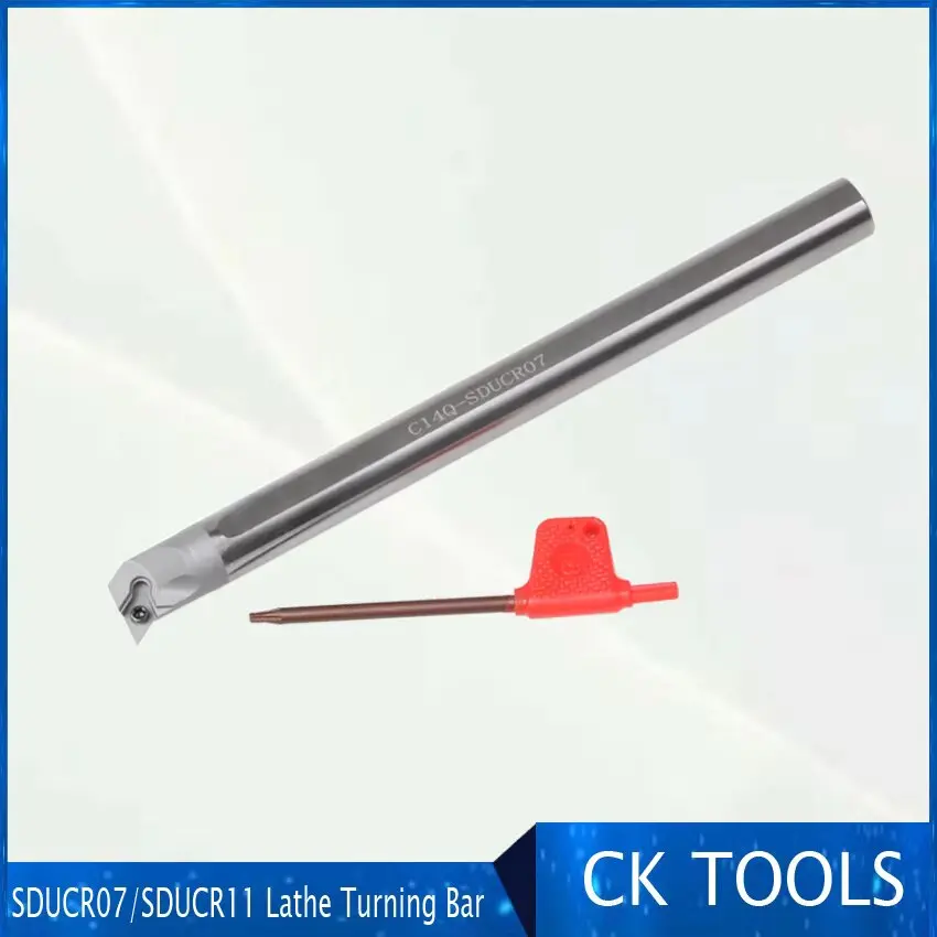 E C08K C10M C12Q C14Q C16 C20 C25T -SDUCR 07 11 barra perforadora de refrigerante portaherramientas indexable corte CNC SDUCR barra de torno interno