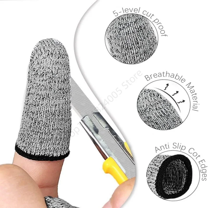5/20Pcs 5-level Protection Flexible High Performance Anti Cutting Finger Gloves for Outdoor Work in Kitchen view 5
