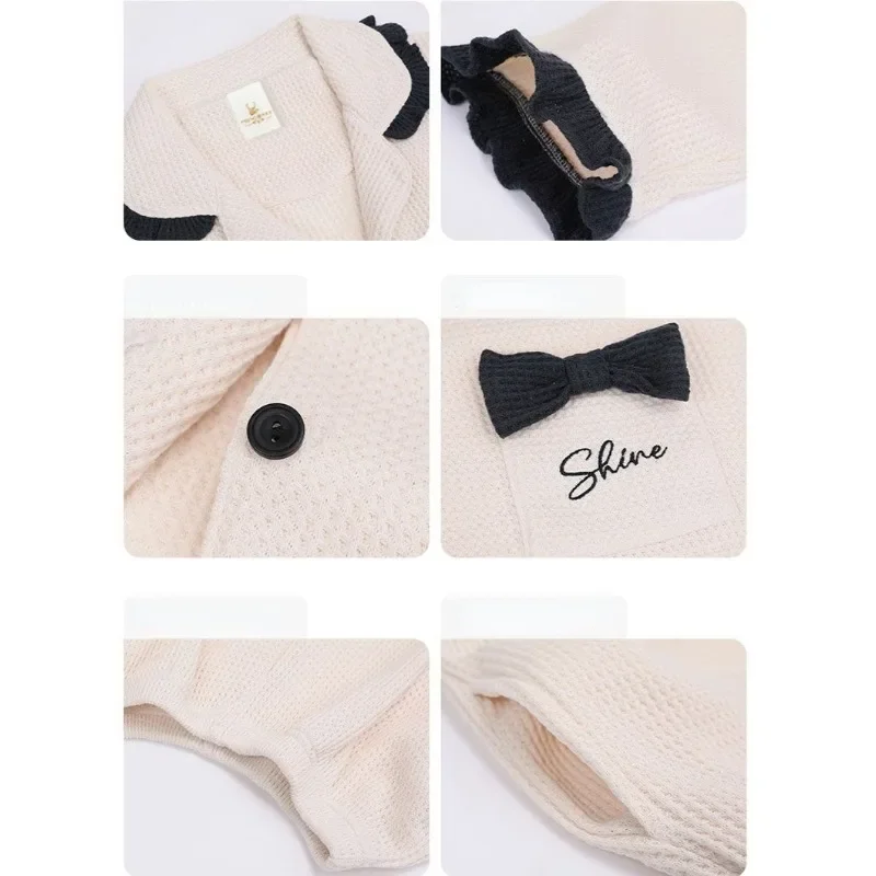 2024 New Pajamas Women's Spring and Autumn Waffle Long Sleeve Loungewear Casual and Simple Wearable Homewear Suit Two Piece Set