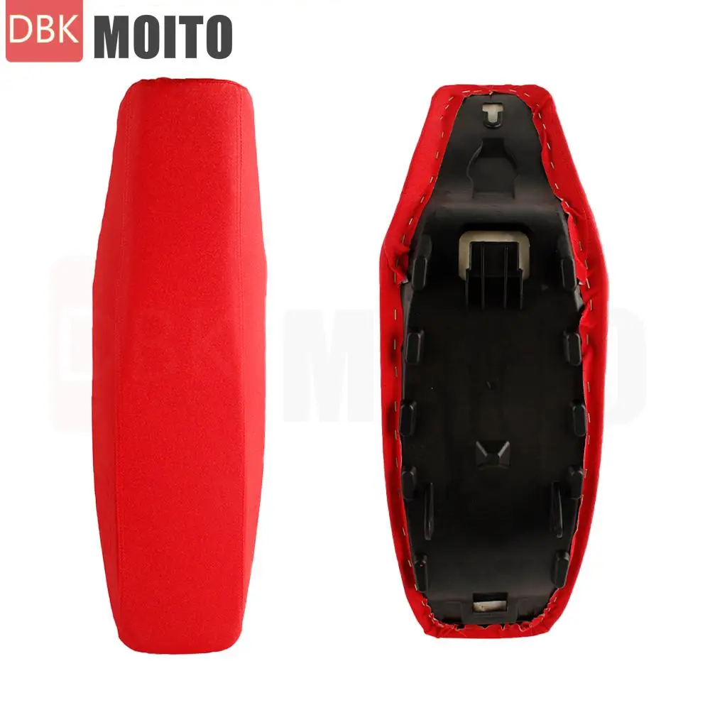 وسادة مقعد الدراجة النارية لهوندا CRF230F 2021-2025 دراجة نارية سائق الركاب وسادة مقعد حفرة الدراجات الترابية أحمر أسود